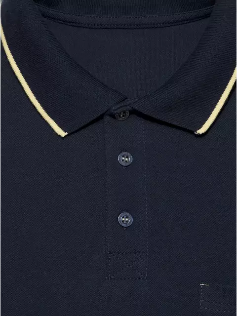 Футболка-поло с контрастной отделкой diwari md 944 patriot blue, 18С-720ТСП, 182-92/S, DIWARI,  - 7