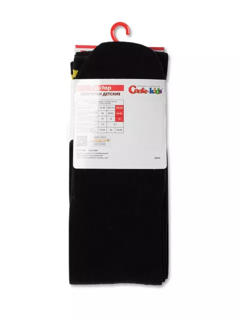 Колготки детские с рисунком «run»  559 черный, 4С-05СП, 116-122 (18), CONTE-KIDS,  - 3