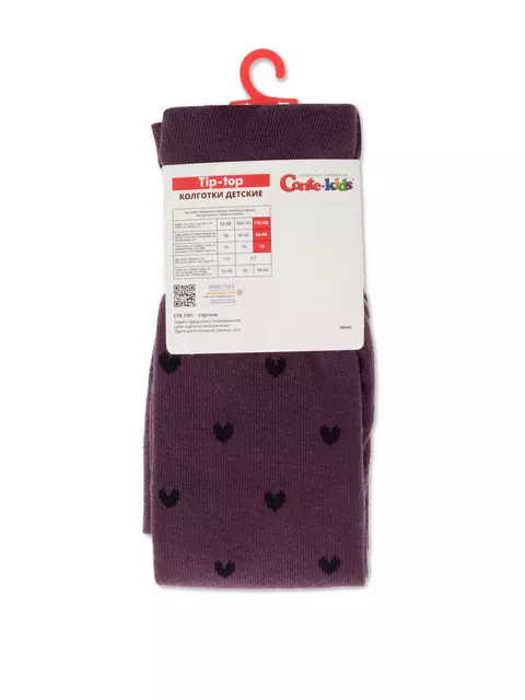 Колготки детские conte-kids tip-top 574 баклажан, 4С-04СП, 116-122 (18), CONTE-KIDS,  - 3