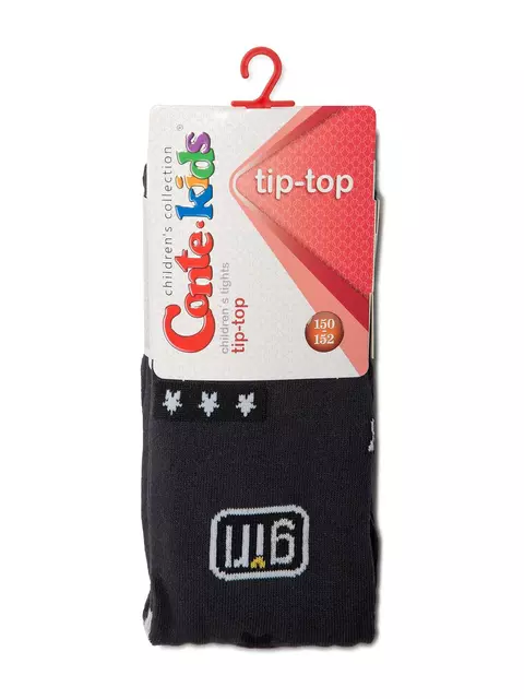 Детские колготки tip-top 443 графит, 4С-06СП, 140-146 (22), CONTE-KIDS,  - 2