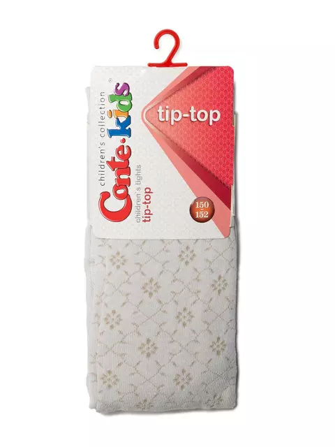 Детские колготки tip-top 413 молочный, 4С-06СП, 140-146 (22), CONTE-KIDS,  - 2