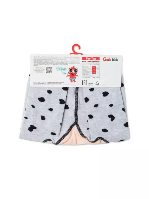 Колготки детские conte-kids tip-top 580 светло-серый, 4С-01СП, 62-74 (12), CONTE-KIDS,  - 4