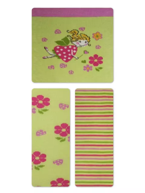 Колготки детские tip-top (весёлые ножки) 357 салатовый, 14С-79СП, 104-110 (16), CONTE-KIDS,  - 2