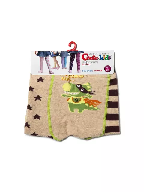 Колготки детские tip-top (весёлые ножки) 358 бежевый, 14С-79СП, 62-74 (12), CONTE-KIDS,  - 3