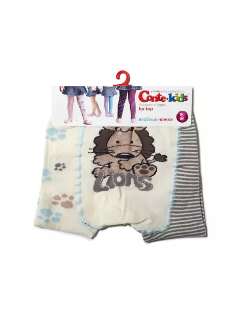 Колготки детские tip-top (весёлые ножки) 356 капучино-серый, 14С-79СП, 62-74 (12), CONTE-KIDS,  - 3