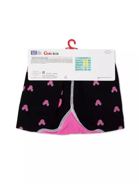 Колготки детские conte-kids ©disney 600 черный-розовый, 17С-130СПМ, 62-74 (12), CONTE-KIDS,  - 4