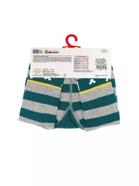 Колготки детские conte-kids disney 456 темно-бирюзовый-серый, 17С-130СПМ, 62-74 (12), CONTE-KIDS,  - 4