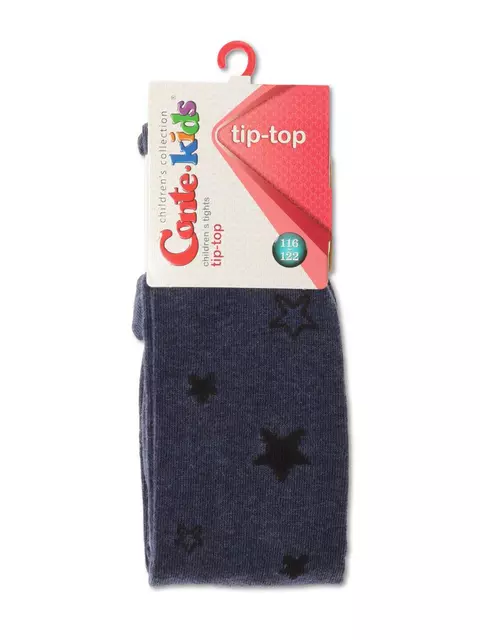 Колготки детские хлопковые conte-kids tip-top 543 темный джинс, 4С-04СП, 128-134 (20), CONTE-KIDS,  - 2