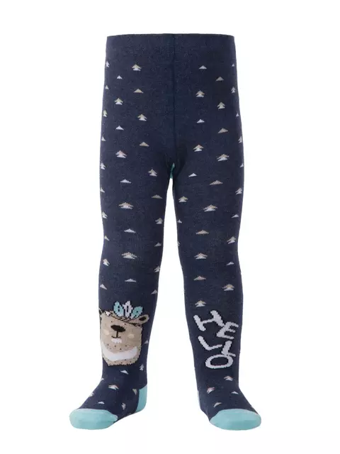 Колготки детские tip-top c яркими рисунками (весёлые ножки) 478 темно-синий, , 80-86 (14), CONTE-KIDS, - 2