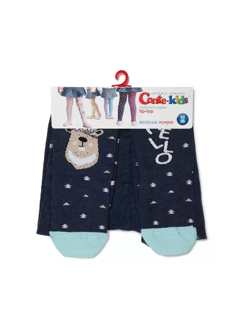 Колготки детские tip-top c яркими рисунками (весёлые ножки) 478 темно-синий, , 80-86 (14), CONTE-KIDS, - 3