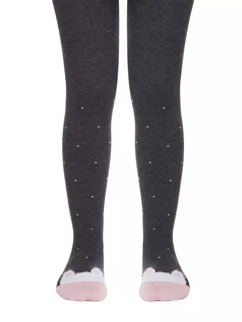 Колготки детские tip-top 504 темно-серый, 18С-266/1СП, 92-98 (14), CONTE-KIDS,  - 2