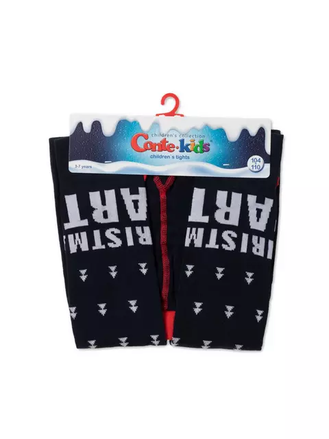 Колготки детские новогодние new year 584 т.синий, 21С-31СП, 104-110 (16), CONTE-KIDS,  - 2