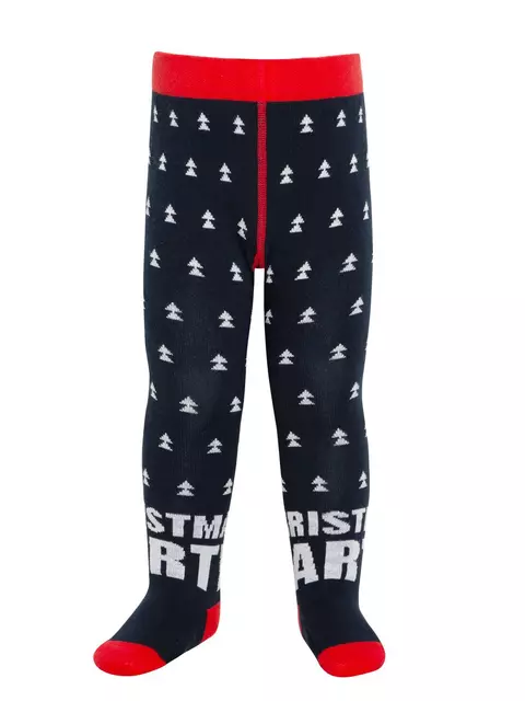 Колготки детские новогодние conte-kids new year 584 т.синий, 21С-31/1СП, 62-74 (12), CONTE-KIDS,  - 2