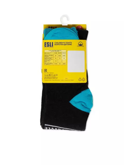 Колготки детские esli 597 темно-серый, 21С-72СПЕ, 128-134 (20), ESLI,  - 3