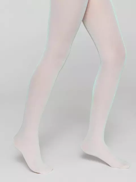 Колготки детские из микрофибры с люрексом holiday pastel pink, 20С-201СП, 116-122, CONTE ELEGANT,  - 4
