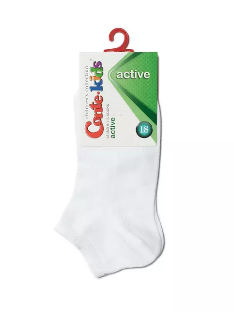 Короткие детские спортивные носки conte-kids active 484 белый, 19С-180СП, 14, CONTE-KIDS,  - 2