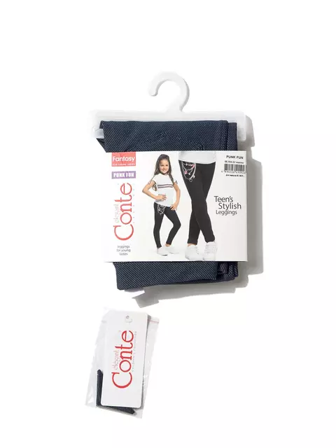 Леггинсы для девочек conte elegant джеггинсы с оригинальным рисунком "цепочки" punk fun marino, 18С-571ДТСП, 98,104-52, CONTE ELEGANT,  - 7