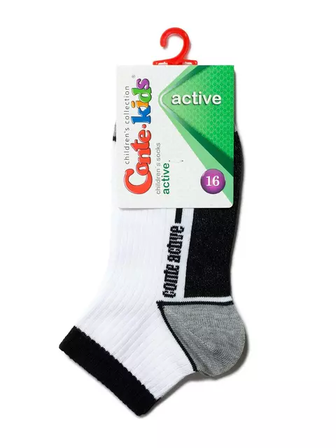 Спортивные детские носки active (короткие) 507 белый, 13С-34СП, 16, CONTE-KIDS,  - 2