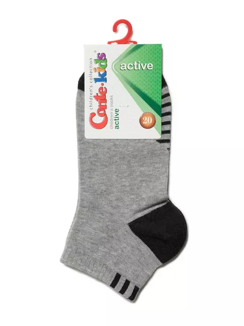 Носки детские active (короткие) 509 серый, 13С-34СП, 20, CONTE-KIDS,  - 2