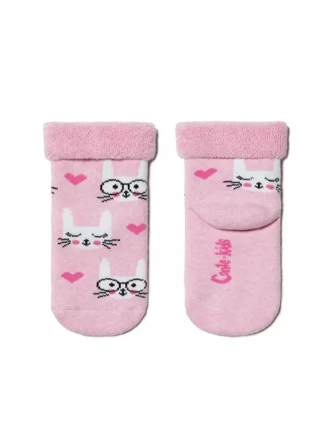Махровые детские носки sof-tiki с отворотом 431 светло-розовый, 6С-19СП, 12, CONTE-KIDS,  - 1