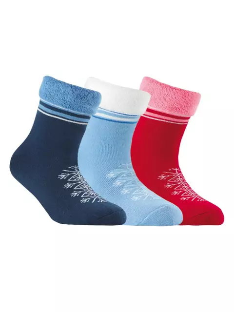 Махровые детские носки sof-tiki (с отворотом) 045 темно-синий, 6С-19СП, 20, CONTE-KIDS,  - 1