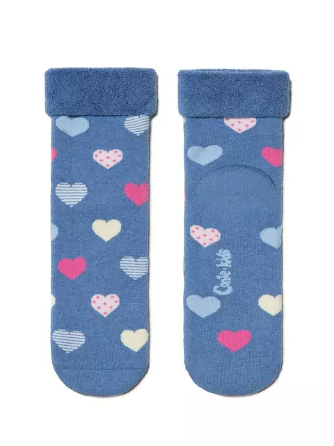 Махровые детские носки sof-tiki с отворотом 437 светлый джинс, , 22, CONTE-KIDS, - 1