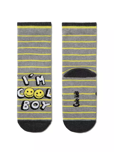 Махровые носки sof-tiki с рисунками "cool boy" 417 серый, 7С-46СП, 16, CONTE-KIDS,  - 1