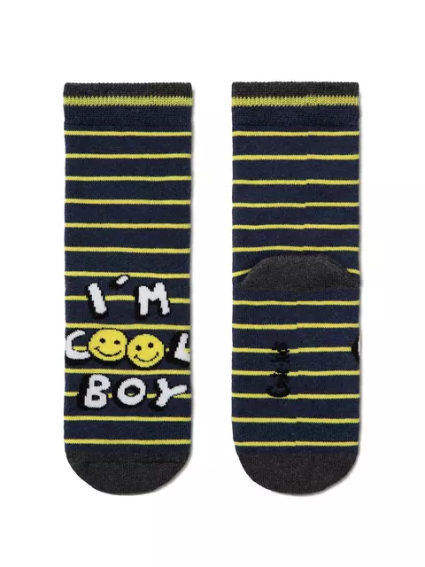 Махровые носки sof-tiki с рисунками "cool boy" 417 темно-синий, 7С-46СП, 16, CONTE-KIDS,  - 1