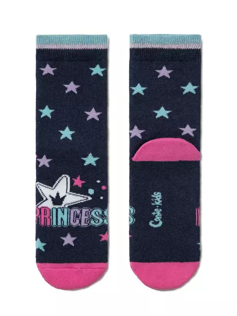 Махровые носки sof-tiki "princess" 418 темно-синий, 7С-46СП, 20, CONTE-KIDS,  - 1
