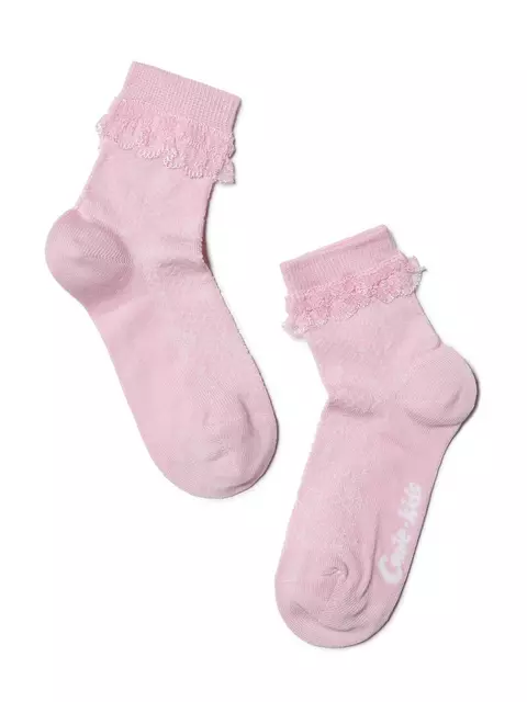 Носки детские tip-top (с кружевной лентой) 081 cветло-розовый, 7С-27СП, 14, CONTE-KIDS,  - 1