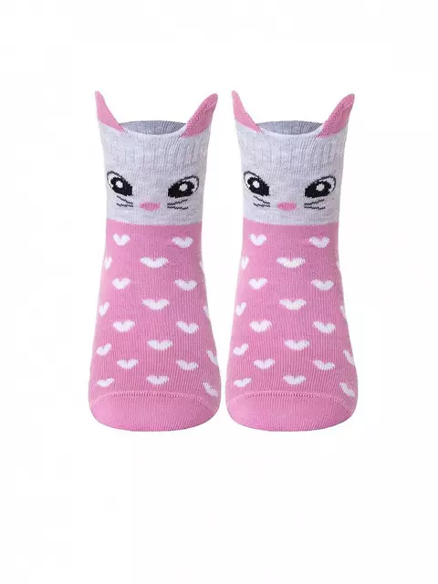 Носки детские tip-top (мордашки) 321 cветло-розовый, 17С-59СП, 18, CONTE-KIDS,  - 2