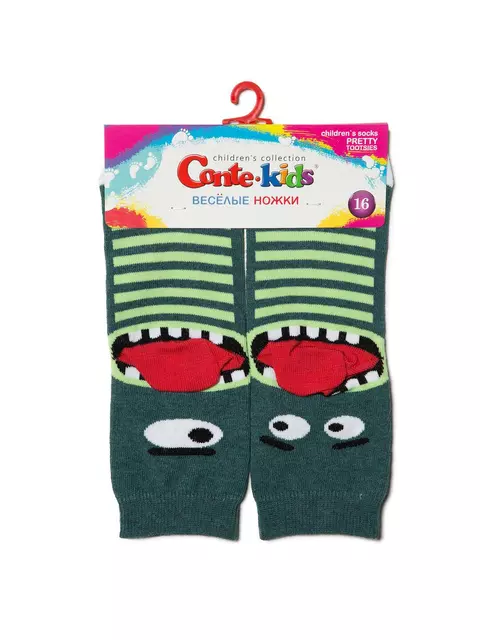 Носки детские conte-kids tip-top (весёлые ножки) 336 темно-бирюзовый, , 18, CONTE-KIDS, - 2