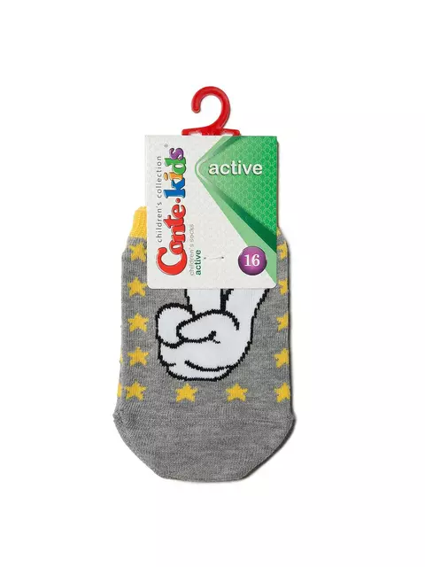 Носки детские conte-kids active (ультракороткие) 330 серый, 17С-87СП, 18, CONTE-KIDS,  - 2