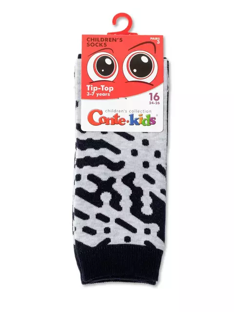 Носки детские conte-kids tip-top (3 пары) 739 ассорти, 5С-11СП, 16, CONTE-KIDS,  - 5