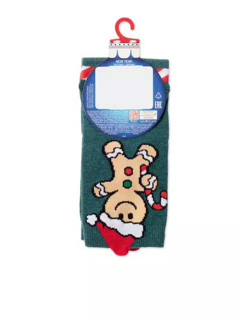 ​новогодние детские носки conte-kids new year 652, 21С-67СП, 16-18, CONTE-KIDS,  - 2