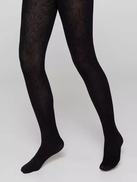 Детские фантазийные колготки из мягкой из микрофибры daisy nero, 20С-114СП, 116-122, CONTE ELEGANT,  - 4