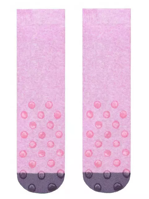 Носки детские веселые ножки (махровые, антискользящие) 292 cветло-розовый, 17С-45СП, 18, CONTE-KIDS,  - 4