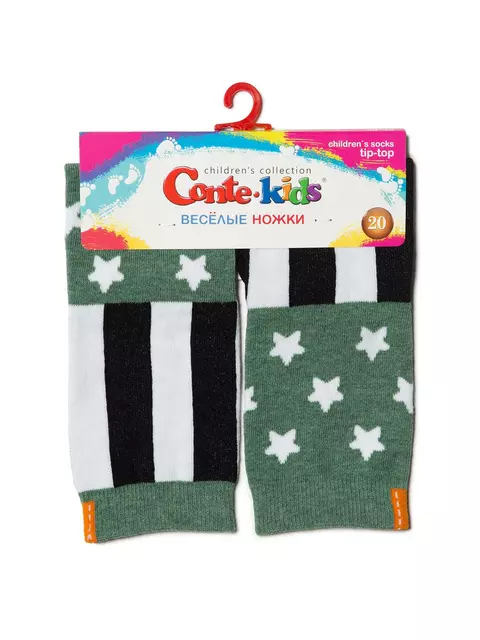 Носки детские conte-kids веселые ножки 280 хаки, 17С-10СП, 20, CONTE-KIDS,  - 2