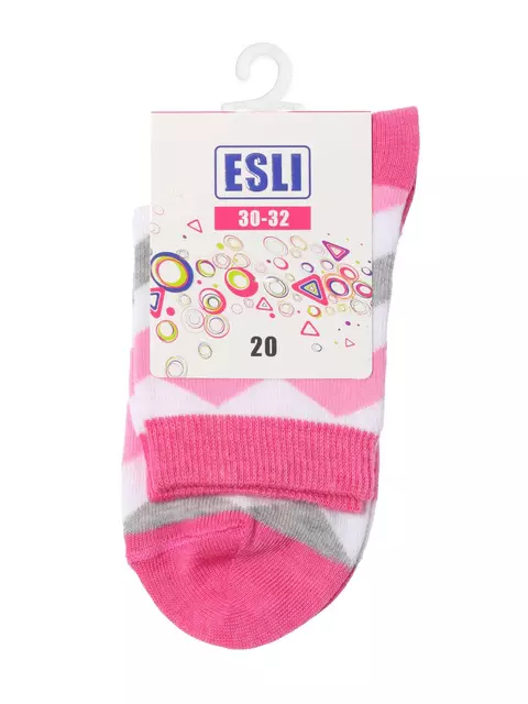 Носки детские esli 276 белый-розовый, 14С-14СПЕ, 22, ESLI,  - 2
