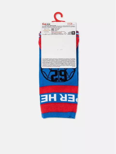 Носки детские с рисунками человек-паук ©marvel 655 синий, 17С-132СПМ, 18, CONTE-KIDS,  - 4