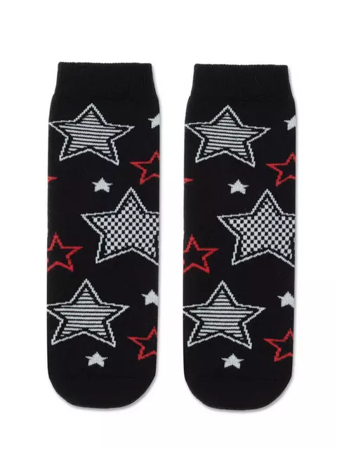 Носки детские махровые sof-tiki "stars" 598 черный-красный, 21С-13СП, 16, CONTE-KIDS,  - 1