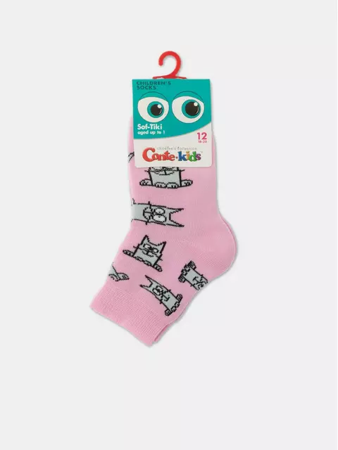 Носки детские махровые sof-tiki "cats" 599 cветло-розовый, 21С-13/1СП, 14, CONTE-KIDS,  - 3