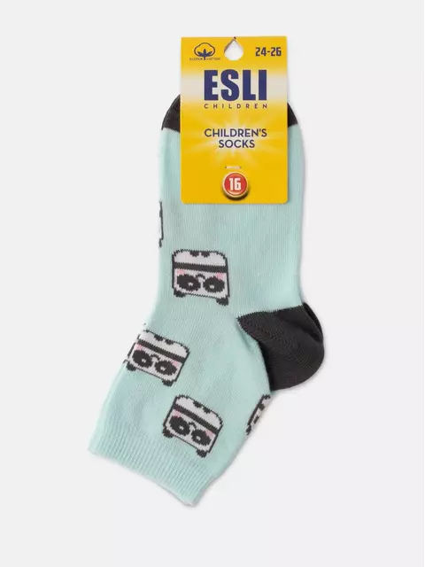 Носки детские esli с рисунками "owl" 645 бледно-бирюзовый, 21С-90СПE, 18, ESLI,  - 3