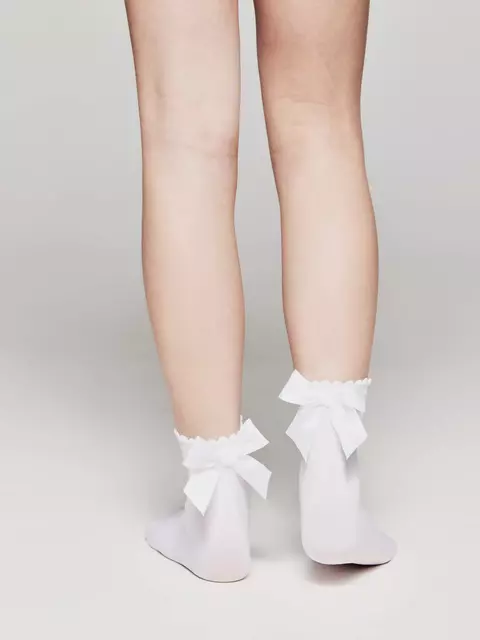 Носки для девочек с бантом lily bianco, 20С-117СП, 18-20, CONTE ELEGANT,  - 2