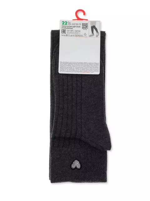 Хлопковые детские гольфины tip-top с сияющим люрексом  052 темно-серый, 20С-135СП, 20, CONTE-KIDS,  - 5