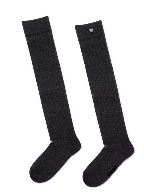 Хлопковые детские гольфины tip-top с сияющим люрексом  052 темно-серый, 20С-135СП, 20, CONTE-KIDS,  - 3