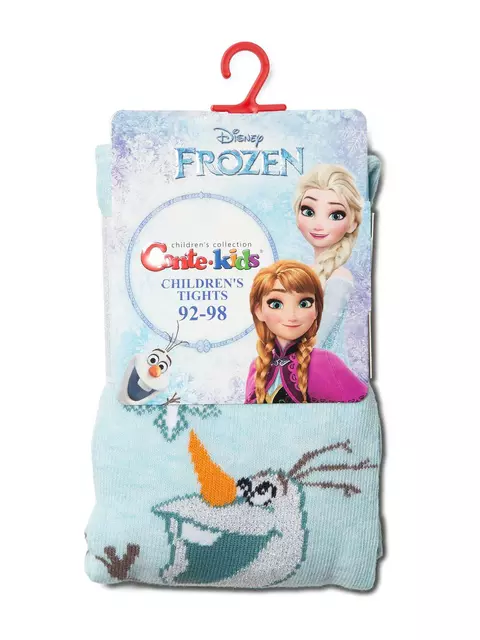 Хлопковые детские колготки с люрексом. стразами ©disney frozen 512 бледно-бирюзовый, 19С-6СПМ, 92-98 (14), CONTE-KIDS,  - 2