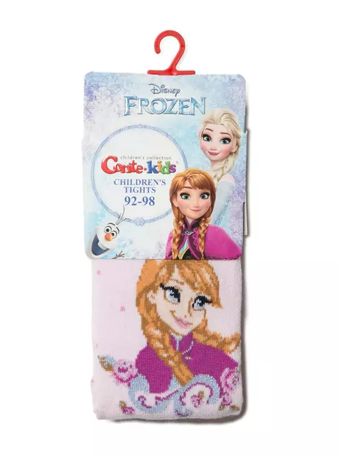 Хлопковые детские колготки с люрексом. стразами ©disney frozen 516 cветло-розовый, 19С-6СПМ, 128-134 (20), CONTE-KIDS,  - 3