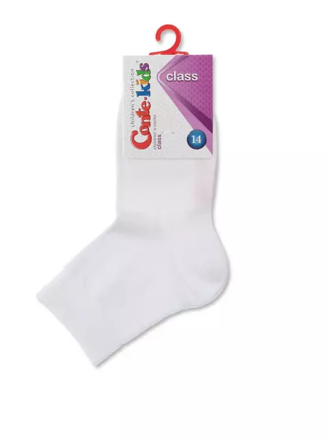 Хлопковые детские носки class lycra® 609 белый, 13С-9СП, 14, CONTE-KIDS,  - 3