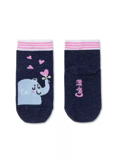 Хлопковые детские носки tip-top с рисунками 545 темно-синий, , 14, CONTE-KIDS, - 1
